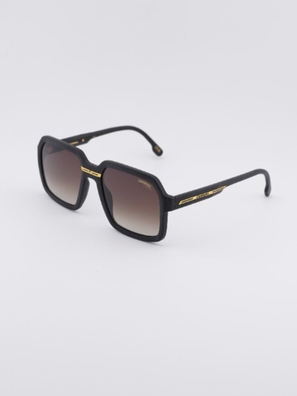 Carrera VICTORY C 08/S 0003 86 Sunglasses Black Square Frame, Brown Lenses